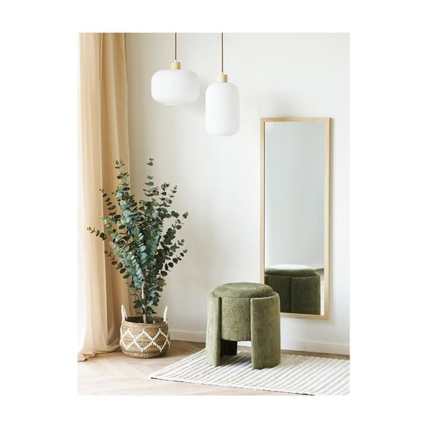 Haki pufs no šenila auduma Walsdorf – House Nordic-image-1