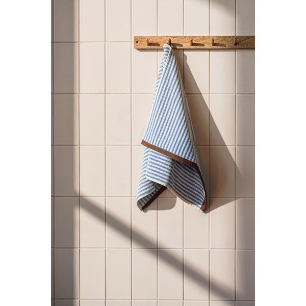 Brūns/krēmkrāsas frotē kokvilnas dvielis 70x140 cm Gobo – noo.ma-image-4