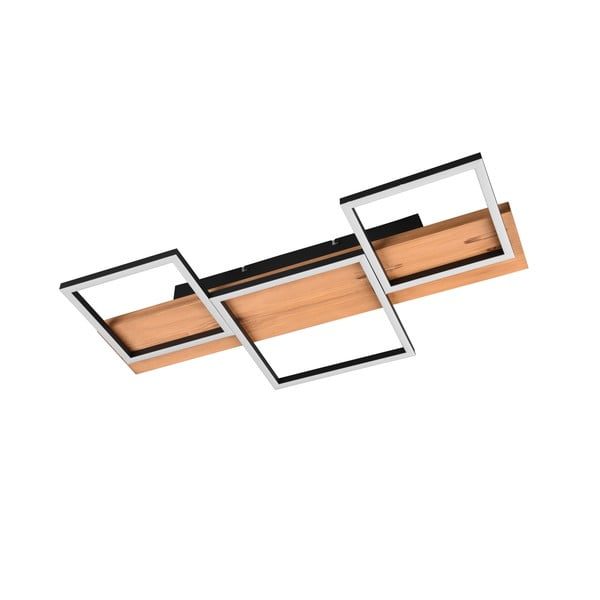 Melna/dabīga toņa LED griestu lampa ar regulējamu spilgtumu 34x65 cm Harper – Trio-image-4