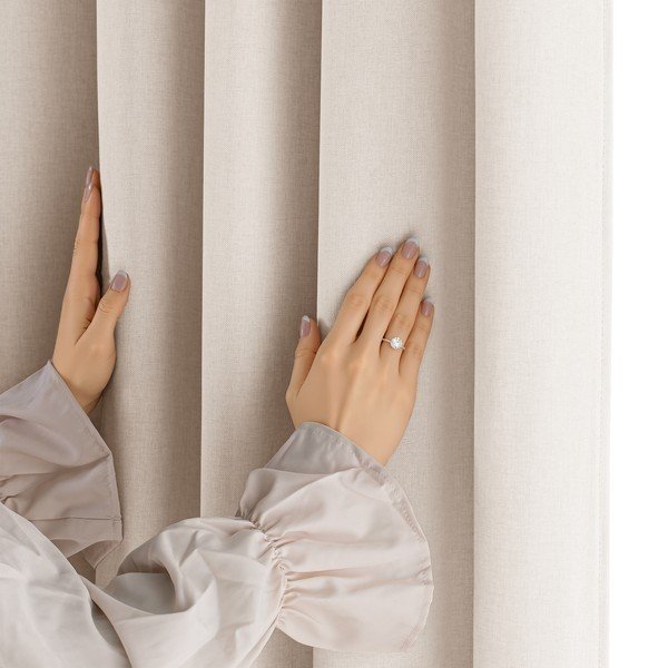 Krēmkrāsas daļēji gaismu necaurlaidīgs aizkars Calisto – Filumi-image-4