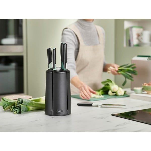 Nažu komplekts ar rotējošu statīvu un nerūsējošā tērauda asmeni  (5 gab.) Elevate – Joseph Joseph-image-3