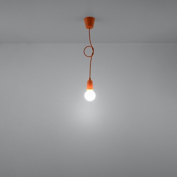 Oranža piekaramā lampa ø 5 cm Rene – Sollux-image-2