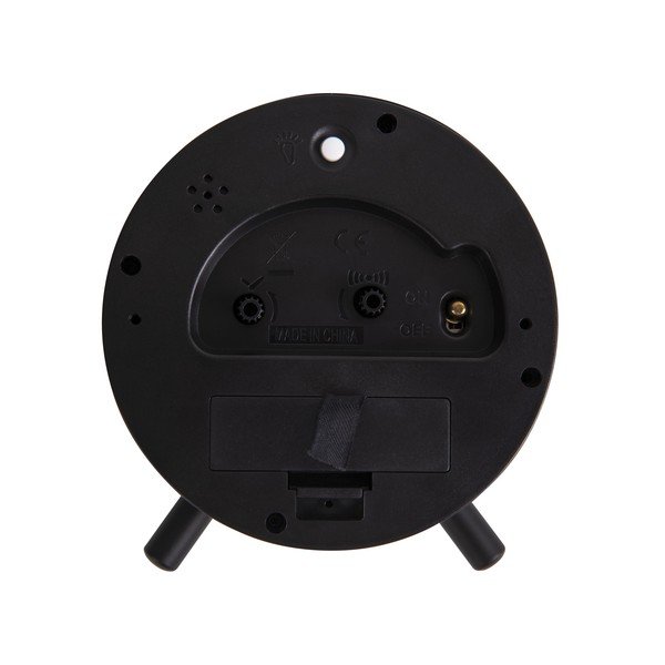 Melns metāla modinātājs Karlsson Index, ø 11 cm-image-3