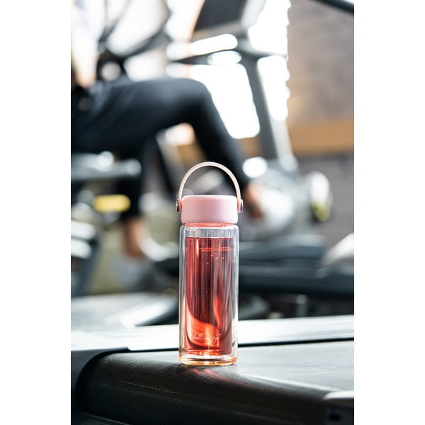 Rozā stikla pudele 350 ml Fuori – Vialli Design-image-2