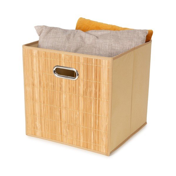 Bambusa uzglabāšanas grozs plauktam 31x31x31 cm Anji – Compactor-image-4