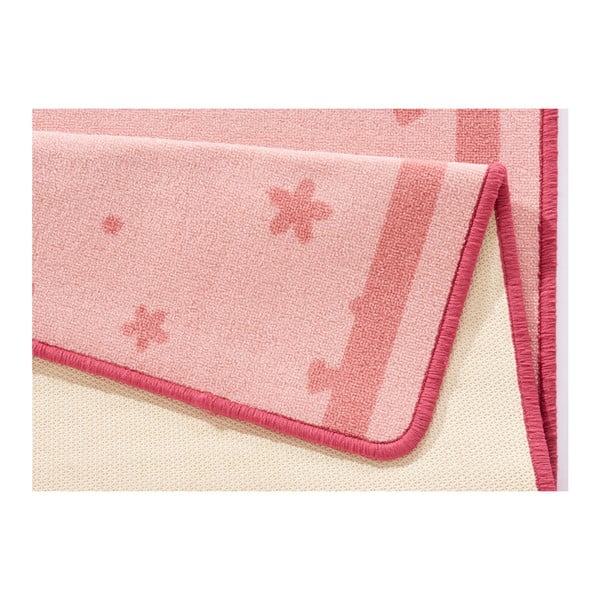 Bērnu rozā paklājs Zala Living Stars & Hearts, 100 x 140 cm-image-3
