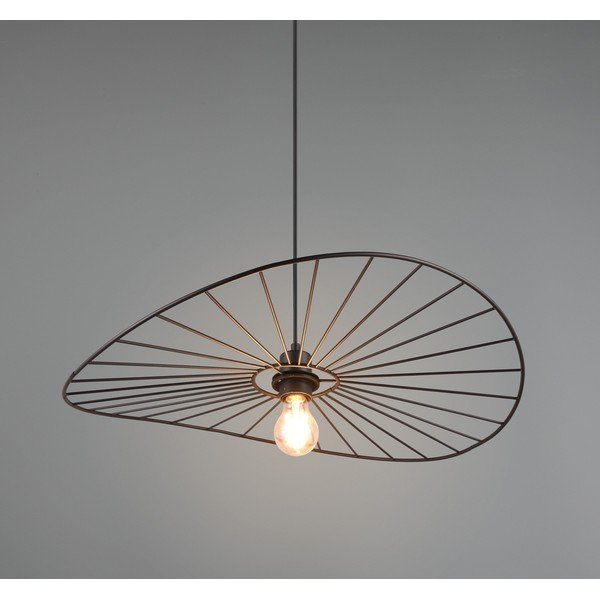 Matēti melna piekaramā lampa ø 60 cm Chapeau – Reality-image-3