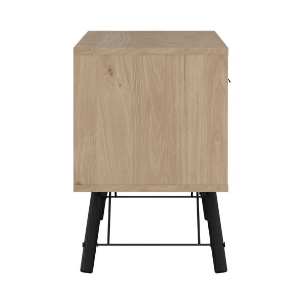 Dabīga toņa TV galdiņš ar ozolkoka imitāciju 150x60x40 cm Ry – Tvilum-image-3