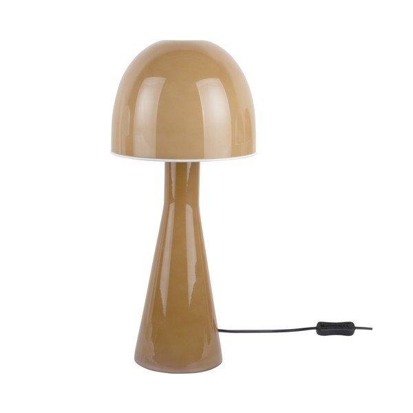 Okera dzeltena galda lampa ar stikla abažūru (augstums 45 cm) Bombin – Leitmotiv