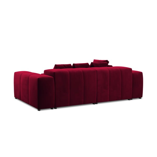 Sarkans samta stūra dīvāns (maināms stūris) Rome Velvet – Cosmopolitan Design -image-4