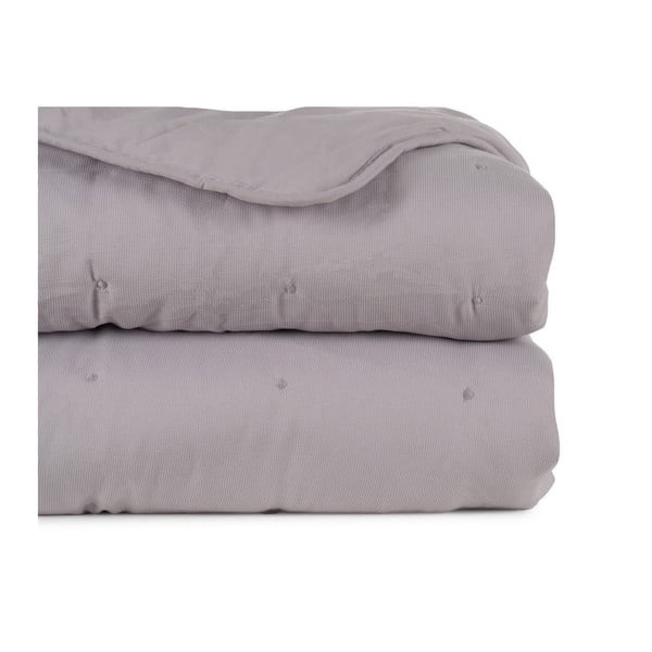Pelēks stepēts gultas pārklājs 230x280 cm – Ixia