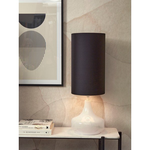 Melna galda lampa ar auduma abažūru (augstums 75 cm) Reykjavik – it's about RoMi-image-1