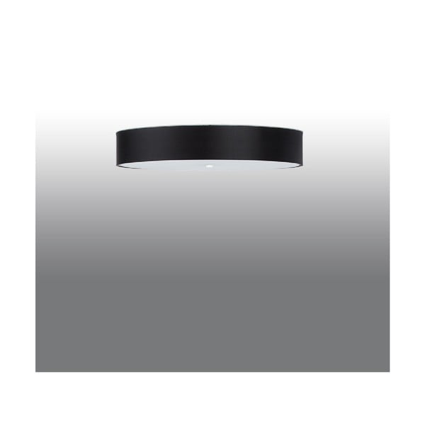 Melna griestu lampa ar stikla abažūru ø 80 cm Herra – Sollux-image-2