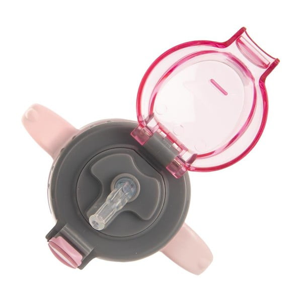 Gaiši rozā nerūsējošā tērauda pudele/termoss bērniem 330 ml – Orion-image-3