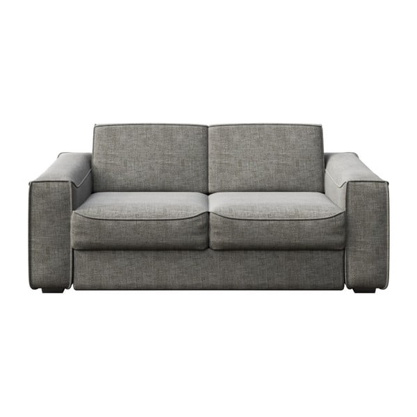 Pelēks izvelkamais dīvāns MESONICA Munro, 204 cm