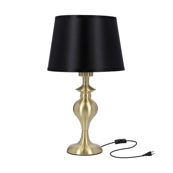 Galda lampa melnā un zelta krāsā (augstums 40 cm) Prima Gold – Candellux Lighting-image-2