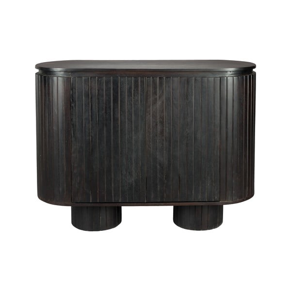 Tumši brūns mango masīvkoka skapītis 110x80x40 cm Kenji – Dutchbone