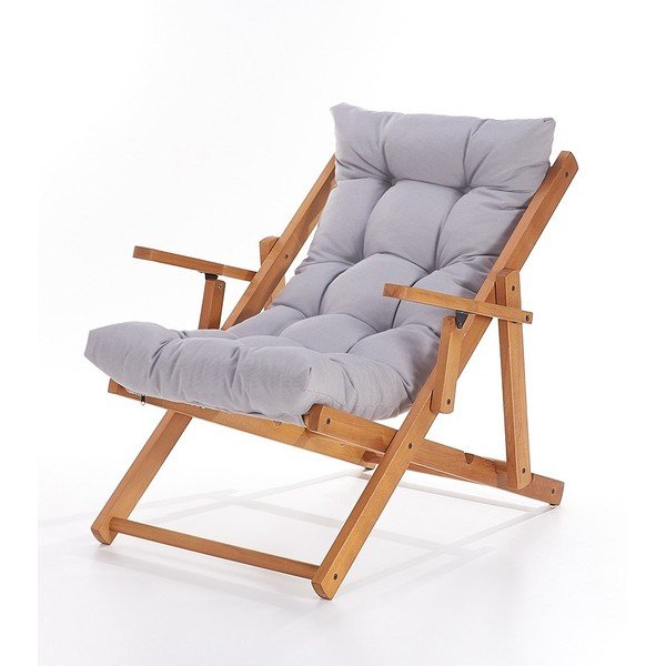 Pelēks atpūtas krēsls Repose – Balcab Home-image-1