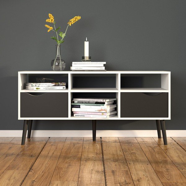 Melnbalts TV galdiņš Tvilum Oslo, 117 x 57 cm-image-1