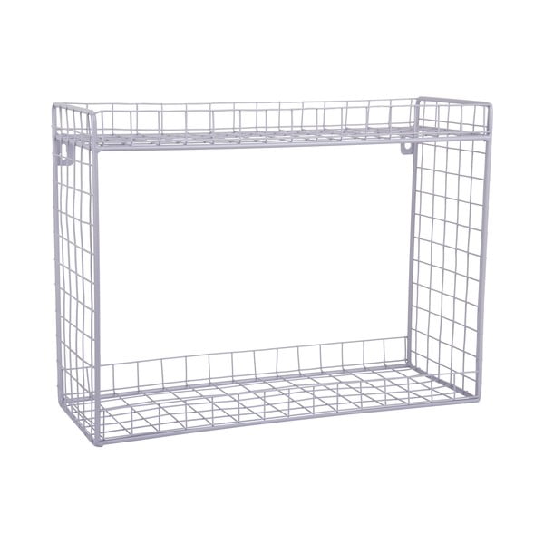 Violets daudzlīmeņu tērauda sienas plaukts 40 cm Reja – PT LIVING-image-2