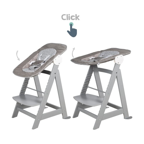 Pelēkbrūns bērnu barošanas krēsls Miffy – Roba-image-4