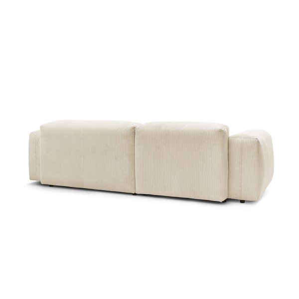 Bēšs velveta stūra dīvāns (kreisais stūris) Lafayette – Bobochic Paris-image-4