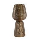 Bronzas krāsas metāla galda lampa (augstums 42 cm) Aboso – Light & Living