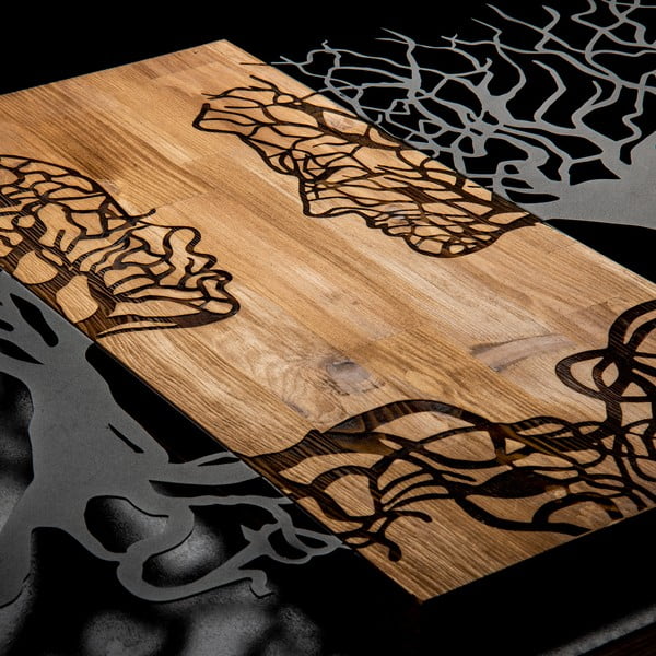 Koka un metāla sienas dekori 92x58 cm Tutku – Wallity-image-4