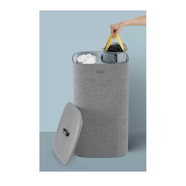 Pelēks veļas grozs no auduma Joseph Joseph Tota, 60 l-image-3