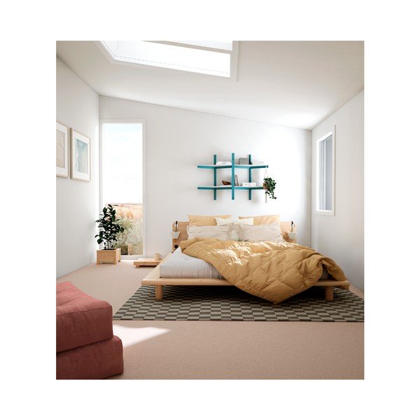 Divguļamā gulta no priedes koka ar režģi 140x200 cm Peek – Karup Design-image-1