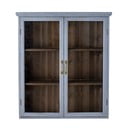 Zila egles masīvkoka piekarināma vitrīna 81x91 cm Hazem – Bloomingville