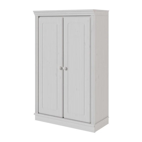 Balts priedes masīvkoka skapītis 74x118x35 cm Anita – Støraa-image-3