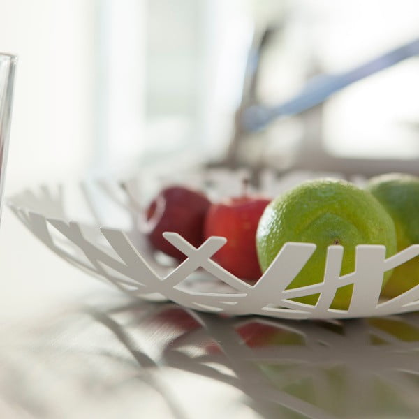 Balts augļu trauks YAMAZAKI Tower, ø 26 cm-image-3