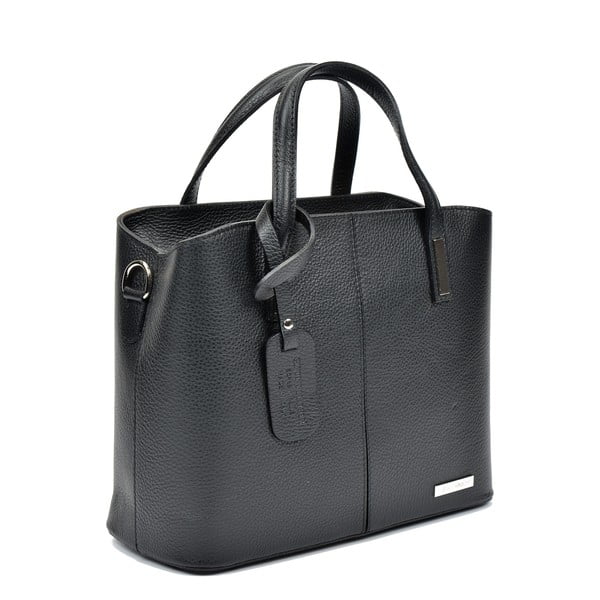 Melna ādas somiņa Sofia Cardoni Lacy-image-2