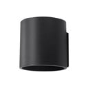 Melna sienas lampa Sollux Roda