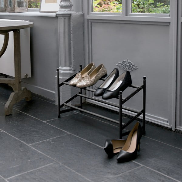 Melns metāla izvelkams apavu statīvs – Compactor-image-1