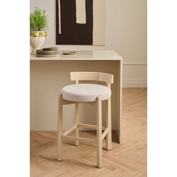Bēšs polsterēts bāra krēsls (sēdekļa augstums 66 cm) Hugg – Ellos Home-image-1