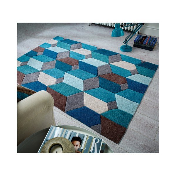 Zils paklājs Flair Rugs Scope, 120 x 170 cm-image-4