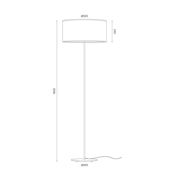 Melna stāvlampa Sotto Luce MIKA Xl 1F-image-3