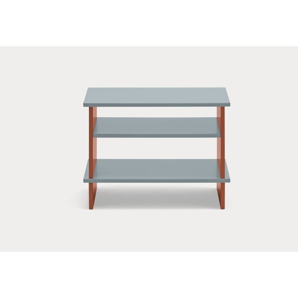 Ķieģeļu sarkans/pelēks naktsskapītis ar plauktiem Inari – Teulat-image-2