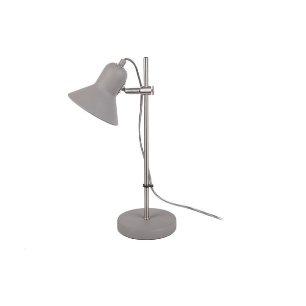 Gaiši pelēka galda lampa Leitmotiv Slender, augstums 43 cm