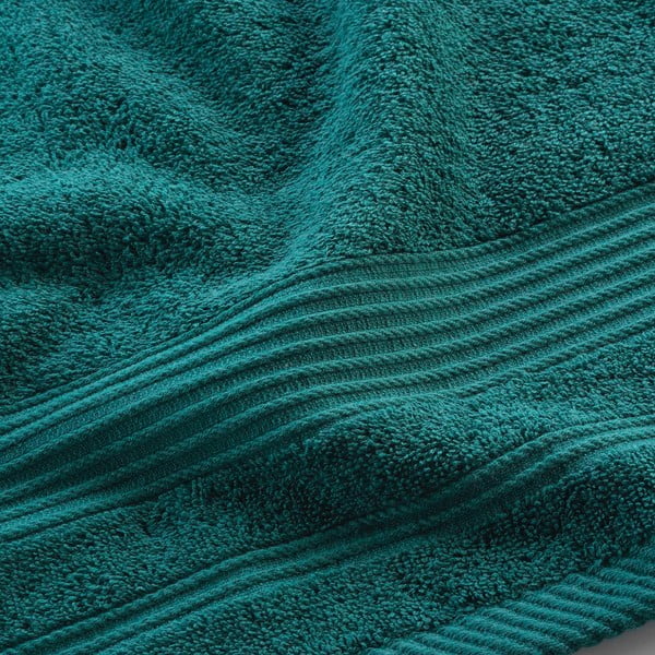 Tumši zaļš frotē kokvilnas dvielis 50x90 cm Tendresse – douceur d'intérieur-image-2