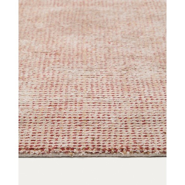 Terakotas oranžs ar rokām darināts viskozes paklājs 160x230 cm Elvan – Kave Home-image-3