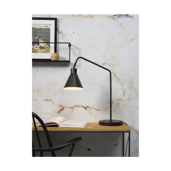 Melna galda lampa ar metāla abažūru (augstums 55 cm) Lyon – it's about RoMi-image-3