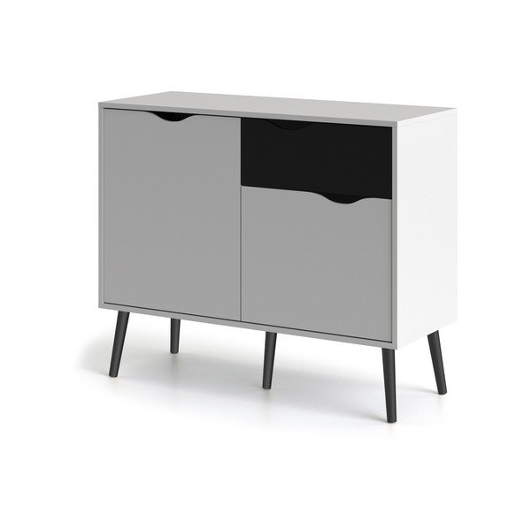 Melnbalta kumode Tvilum Oslo, 99 x 82 cm-image-2