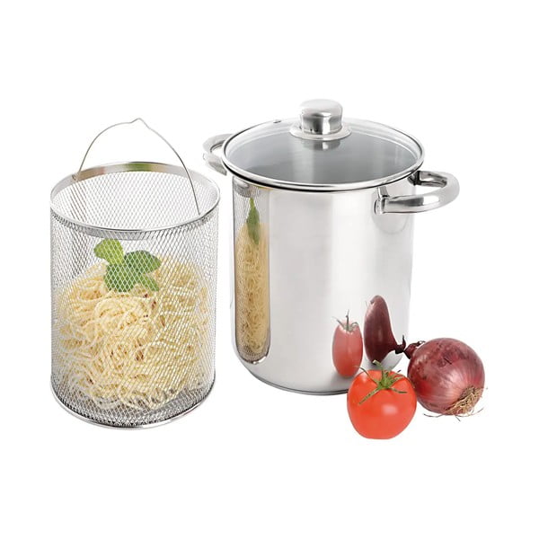 Nerūsējošā tērauda katls ar vāku indukcijai 4 l Anett – Orion-image-2