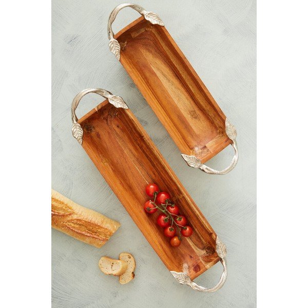 Koka paplāte 14x54 cm Vine – Premier Housewares-image-1