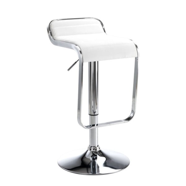 Balts/sudraba krāsas bāra krēsls 67 cm Snappy – Tomasucci