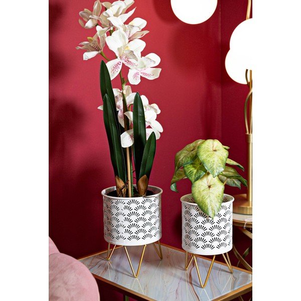 Metāla puķu podu statīvi (2 gab.) ø 16 cm (augstums 20 cm) Carly – Mauro Ferretti-image-1