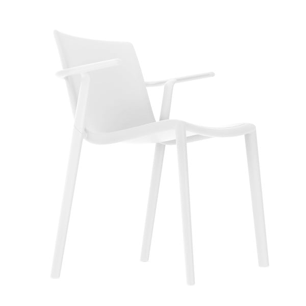 2 baltu dārza krēslu komplekts ar atzveltnēm Resol Kat